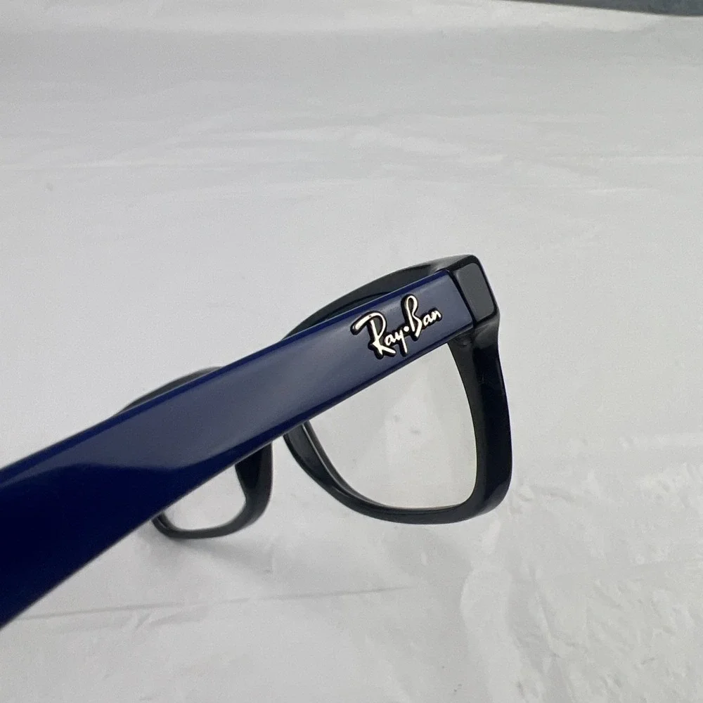 Ray Ban RB1531 3748 Black & Blue Youth Eyeglasses FRAMES ONLY 48-16-130 EUC